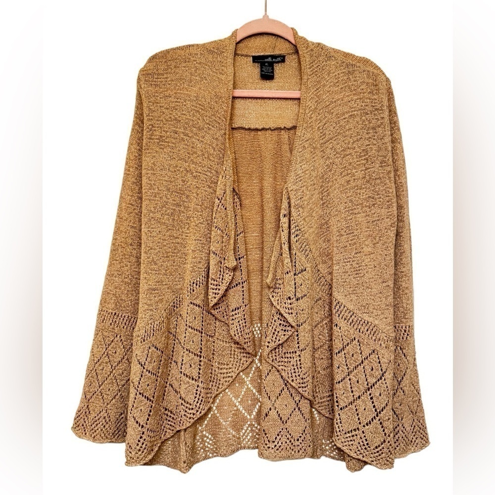 Willi Smith Drape Front Cardigan Size XL